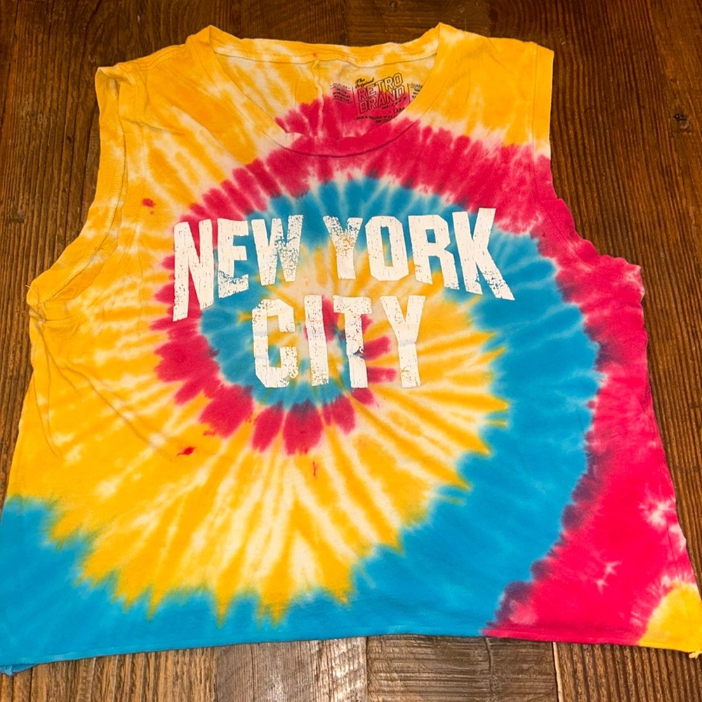 The Original Retro Brand Girls Tie Dye Shirt / Tank Top Size Large / NYC
